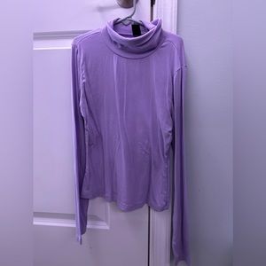 purple turtle neck